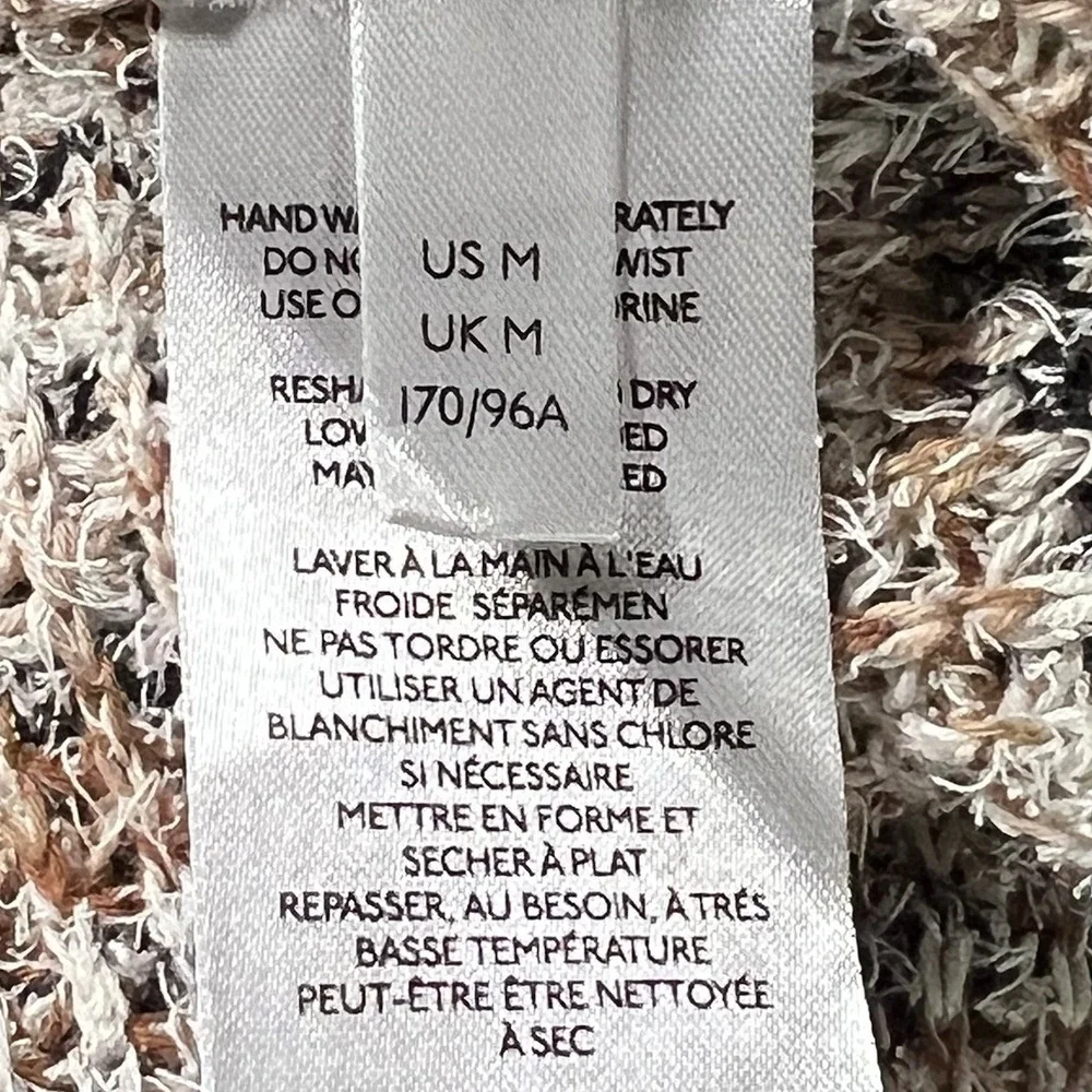 Pilcro Anthropologie Longline Open Front Cardigan Sweater Duster M Pockets‎ Knit